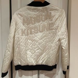 MAISON KITSUNÉ SILKY PADDED BOMBER JACKET